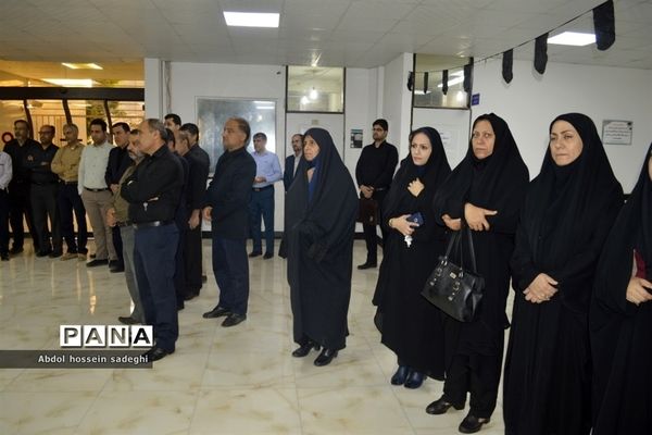 مراسم عزاداری امام حسین (ع) در اداره‌کل آموزش و پرورش استان بوشهر