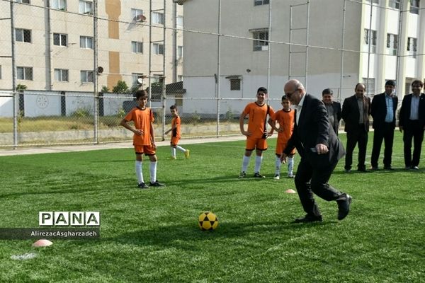 افتتاحیه  زمین فوتبال هنرستان شهید قلی‌تبار بابلسر