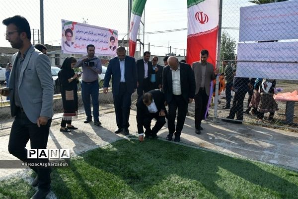 افتتاحیه  زمین فوتبال هنرستان شهید قلی‌تبار بابلسر