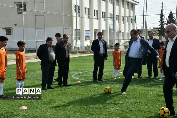 افتتاحیه  زمین فوتبال هنرستان شهید قلی‌تبار بابلسر