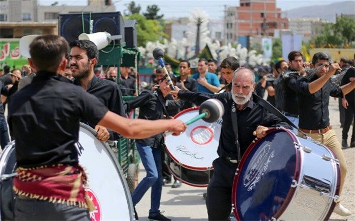 حرکت کاروان نمادین یاران کربلا در شهرری