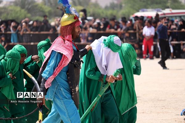 مراسم تعزیه و خیمه سوزان ظهر عاشورا در کیش