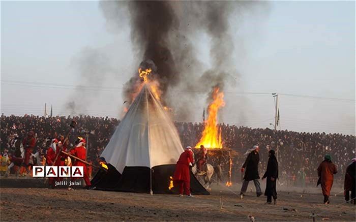 آئین سنتی و مذهبی خیمه برداری نوش آباد برگزار شد