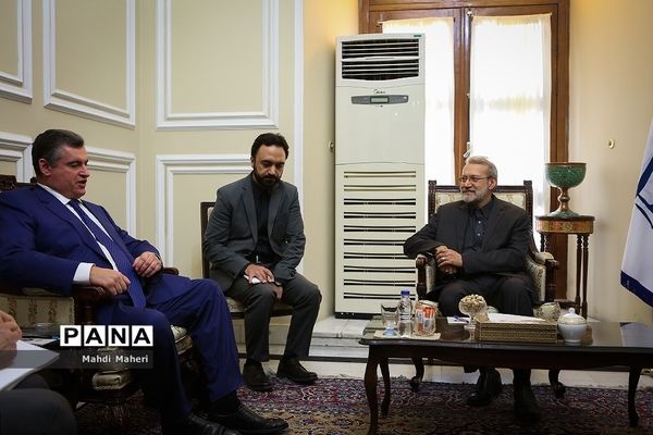 دیدار رئیس کمیته امور بین الملل دومای روسیه با علی لاریجانی