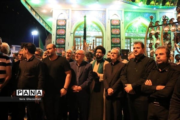 آیین علم‌کشی درشب هفتم شهادت امام حسین (ع) در  ساری