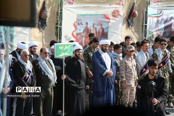 برگزاری مراسم صبحگاه مشترک نیروهای مسلح درشهر قدس