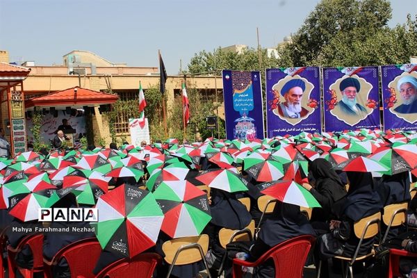 مراسم آغاز سال تحصیلی جدید دردبیرستان نمونه دولتی فاطمیه (س) اسلامشهر
