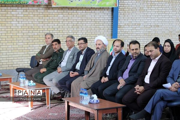 آیین نمادین زنگ مهر و مقاومت در دبیرستان محمد رسول الله سمنان-1