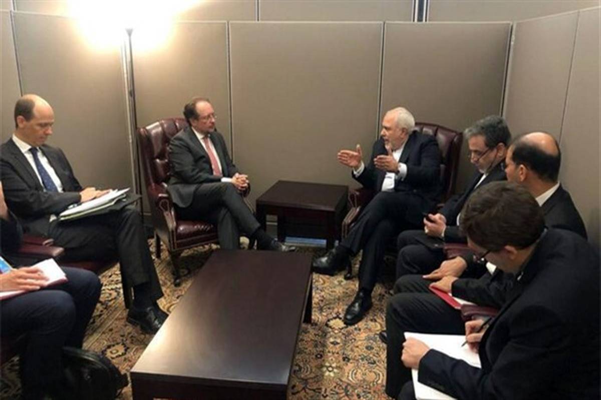 دیدار ظریف با وزیر خارجه اتریش + تصویر
