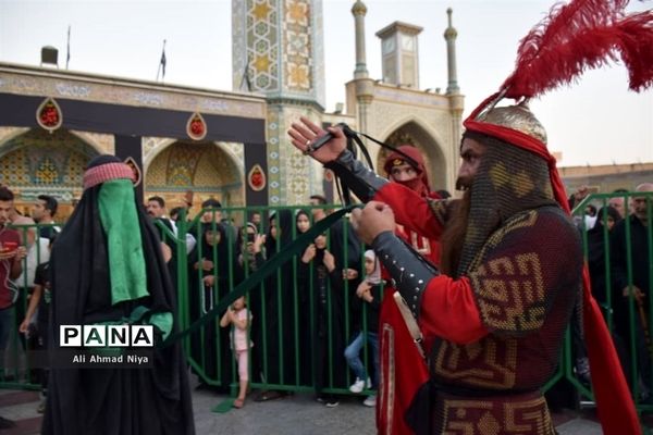 حرکت نمادین کاروان اسرای کربلا در قم