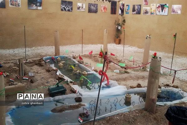 برپایی نمایشگاه خورشید بی غروب به‌مناسبت ماه محرم و هفته دفاع مقدس در نی‌ریز