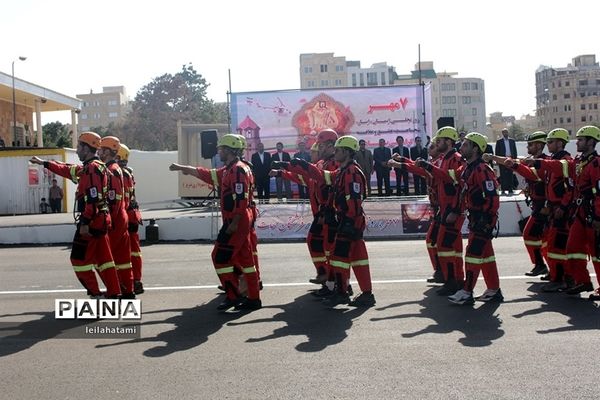 مانور و عملیات امداد و نجات با بالگرد در تبریز