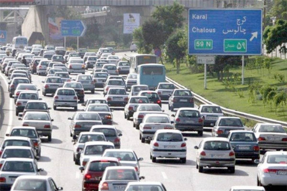 ترافیک سنگین در محور شهریار-تهران؛ بارش باران در محورهای گیلان