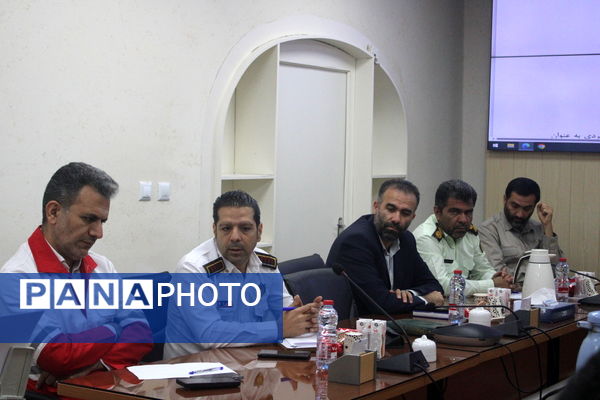 جلسه هماهنگی بیست و ششمین مانور سراسری زلزله و ایمنی در بوشهر 