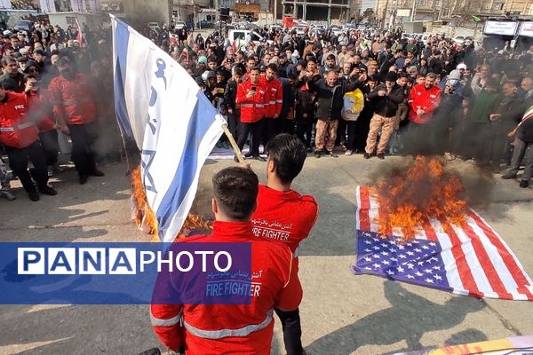 راهپیمایی ۲۲بهمن در کهریزک و باقرشهر