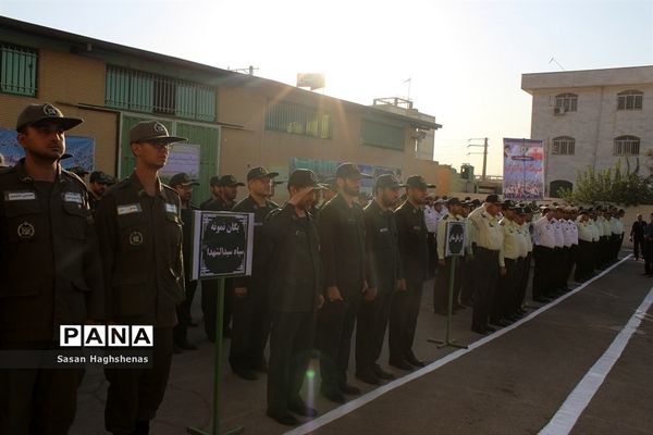 مراسم صبحگاه مشترک فرماندهی نیروی انتظامی شهرستان اسلامشهر