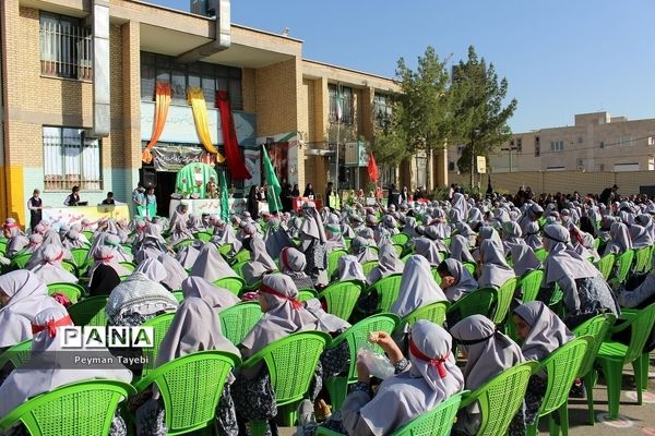 برپایی موکب لبیک یا حسین(ع) در دبستان هیئت امنایی ولایت سمنان