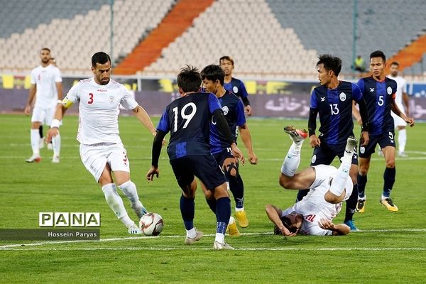 دیدار تیم‌های ملی فوتبال ایران و کامبوج
