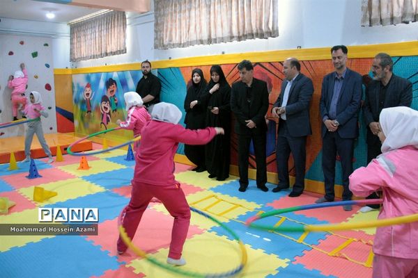 افتتاح دو خانه بازی و نشاط در مدرسه با حضور مدیرکل تربیت بدنی و فعالیت‌های ورزشی وزارت آموزش و پرورش