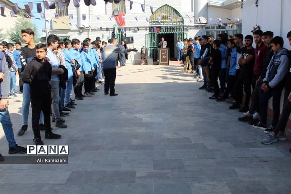 دسته‌روی اربعین هنرستان سما در قائمشهر