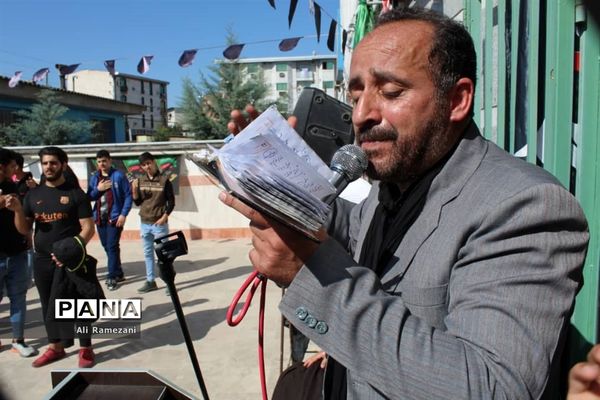 دسته‌روی اربعین هنرستان سما در قائمشهر