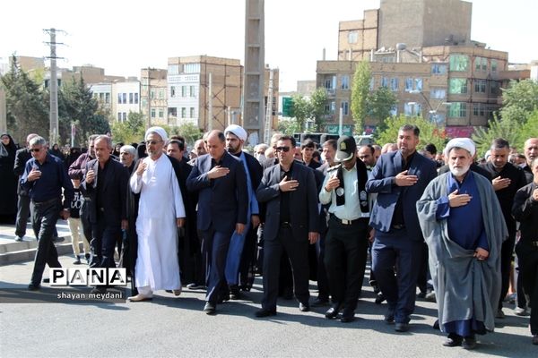 راهپیمایی عاشقان اربعین حسینی درشهر قدس