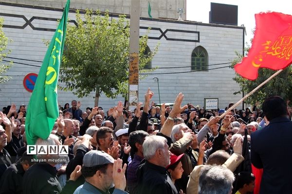 راهپیمایی عاشقان اربعین حسینی درشهر قدس