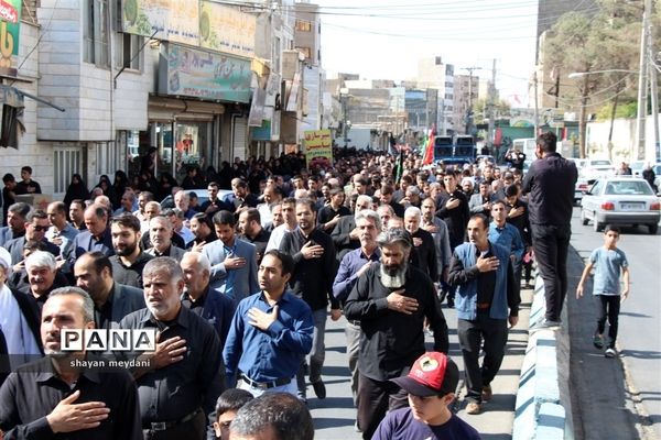 راهپیمایی عاشقان اربعین حسینی درشهر قدس