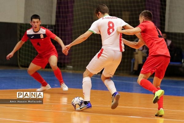 دیدار تیم‌های ایران و قرقیزستان از سری بازی‌های مرحله مقدماتی فوتسال آسیا