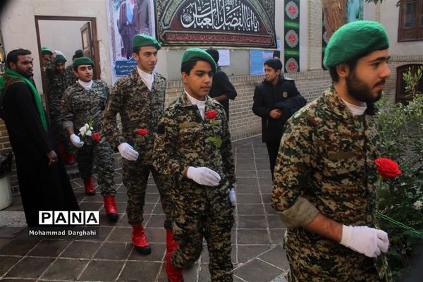 گردهمایی پایان ماه صفر بسیجیان دانش‌آموز در منزل امام خمینی  (ره)