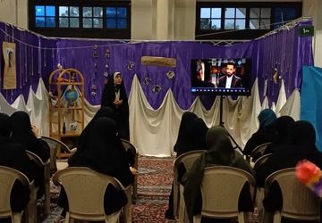 دانش‌آموزان در نمایشگاه «فرازمان؛ فرامکان» وقت خود را به مساله دین، امید و ظهور اختصاص داده‌اند