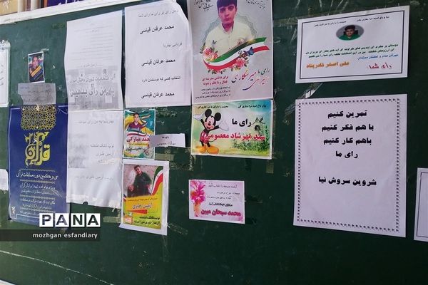 برگزاری انتخابات الکترونیکی شورای دانش‌آموزی در مدارس نی ریز