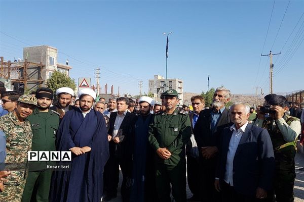 برگزاری راهپیمایی 13 آبان در شهرستان سرپل ذهاب