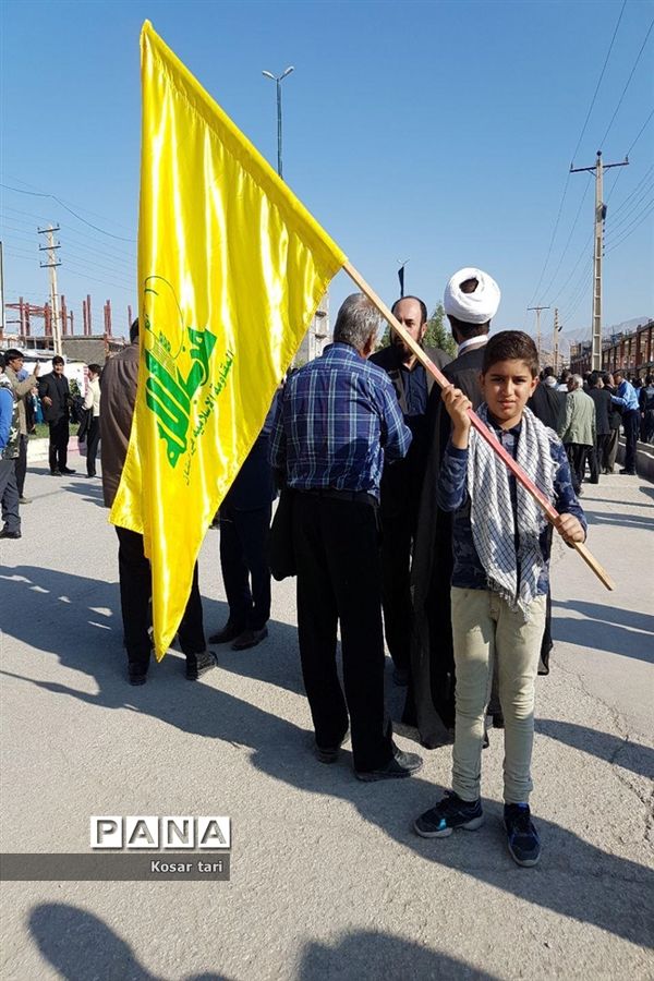 برگزاری راهپیمایی 13 آبان در شهرستان سرپل ذهاب