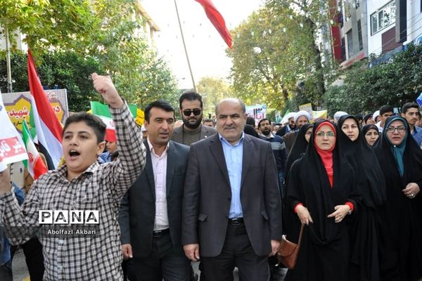راهپیمایی روز 13 آبان در مرکز مازندران