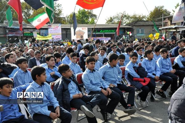 راهپیمایی روز 13 آبان در مرکز مازندران