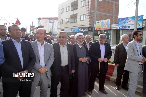 راهپیمایی 13 آبان در میاندرود