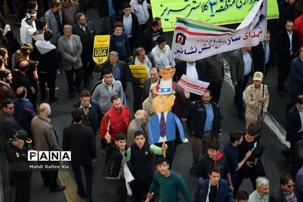 راهپیمایی ۱۳ آبان در تبریز-۲