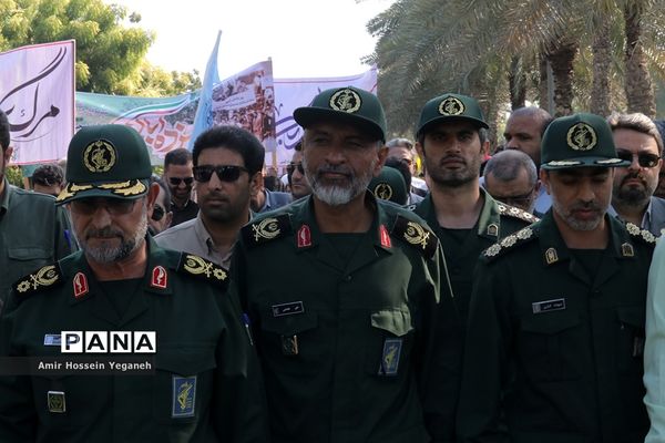 مراسم راهپیمایی 13 آبان در جزیره کیش
