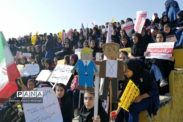 راهپیمایی 13 آبان در شهرستان کازرون
