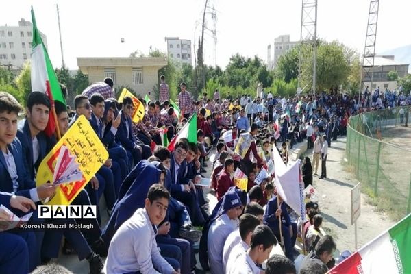 راهپیمایی 13 آبان در شهرستان کازرون