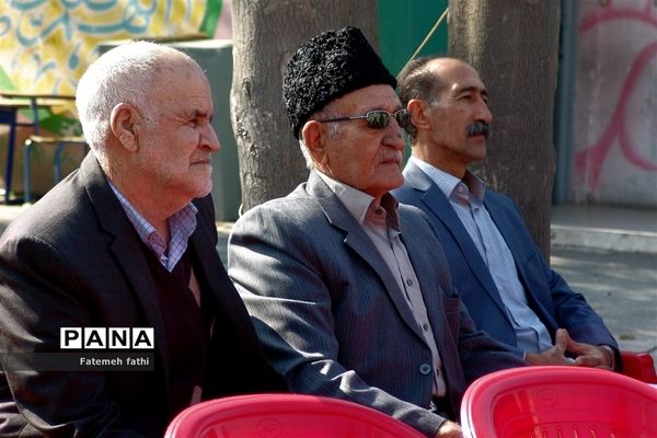 آئین کلنگ زنی ساخت مدرسه ۱۲ کلاسه در روستای علی آباد قاجار چهاردانگه