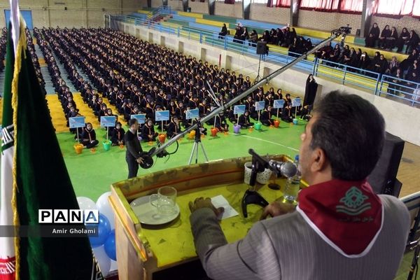 مانور تشکیلاتی 1200 نفره گام دوم انقلاب سازمان دانش‌آموزی  شهرستان‌های تهران در پاکدشت