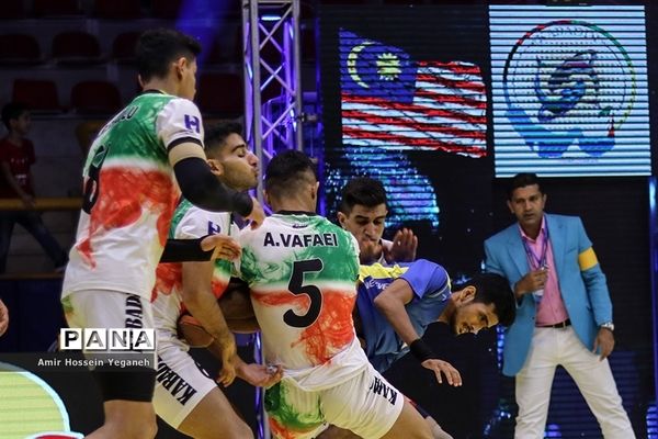 برگزاری بازی ایران و مالزی از مسابقات کبدی قهرمانی جوانان جهان