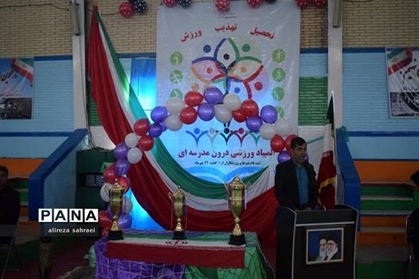 برگزاری آیین افتتاحیه المپیاد درون مدرسه‌ای به صورت قطبی در مجموعه ورزشی غدیر شهرستان اردکان