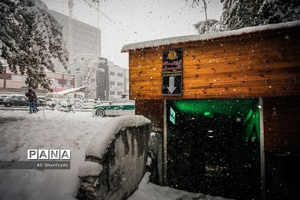 بارش برف پاییزی در تهران