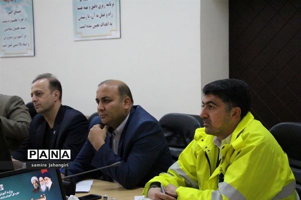 جلسه برنامه‌ریزی و هماهنگی  بیست و یکمین مانور سراسری زلزله و ایمنی درمدارس