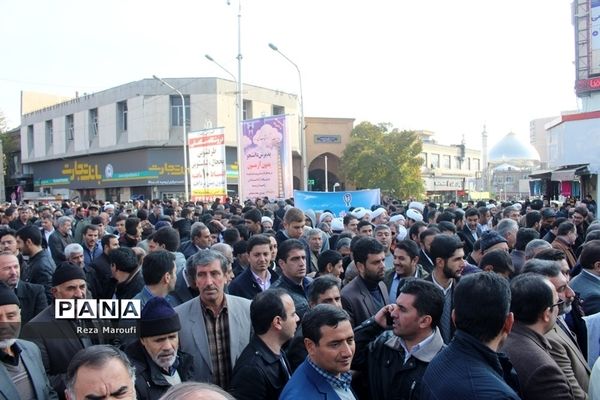 راهپیمایی مردمی اعلام انزجار مردم  ارومیه  از آشوبگران