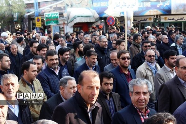 راهپیمایی مردمی اعلام انزجار مردم  ارومیه  از آشوبگران