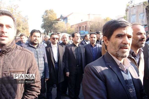 راهپیمایی مردمی اعلام انزجار مردم  ارومیه  از آشوبگران